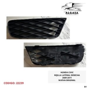HONDA CIVIC REJILLA LATERAL DERECHA 2009-2011 NUEVA/ORIGINAL