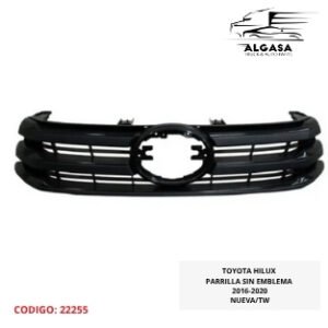 TOYOTA HILUX PARRILLA SIN EMBLEMA 2016-2020 NUEVA/TW