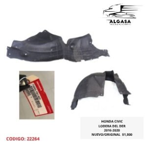 HONDA CIVIC LODERA DEL DER 2016-2020 NUEVO/ORIGINAL