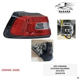 JEEP CHEROKEE CALAVERA IZQUIERDO 2014-2016 NUEVA/TW